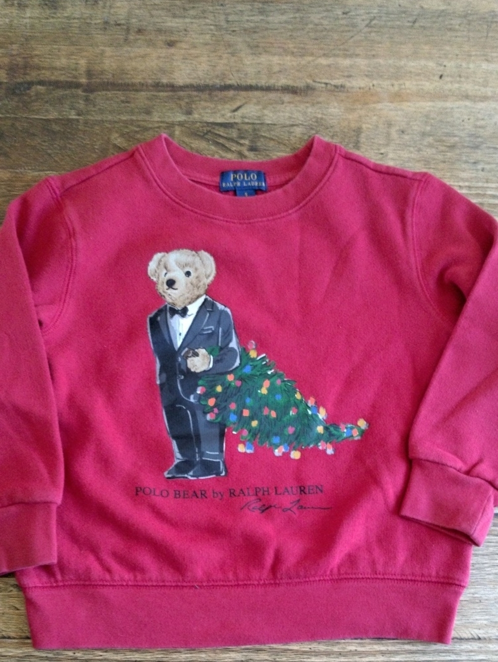 🦋BOYS POLO BEAR BY RALPH LAUREN SWEATSHIRT 🦋